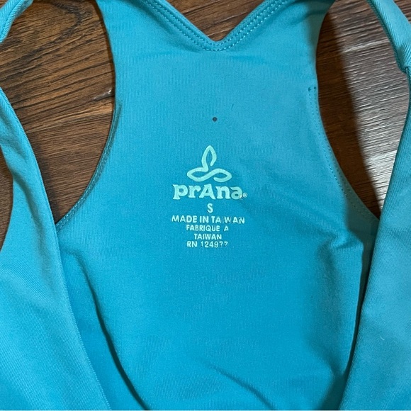 Prana tank top sports bra teal blue small - Picture 3 of 4